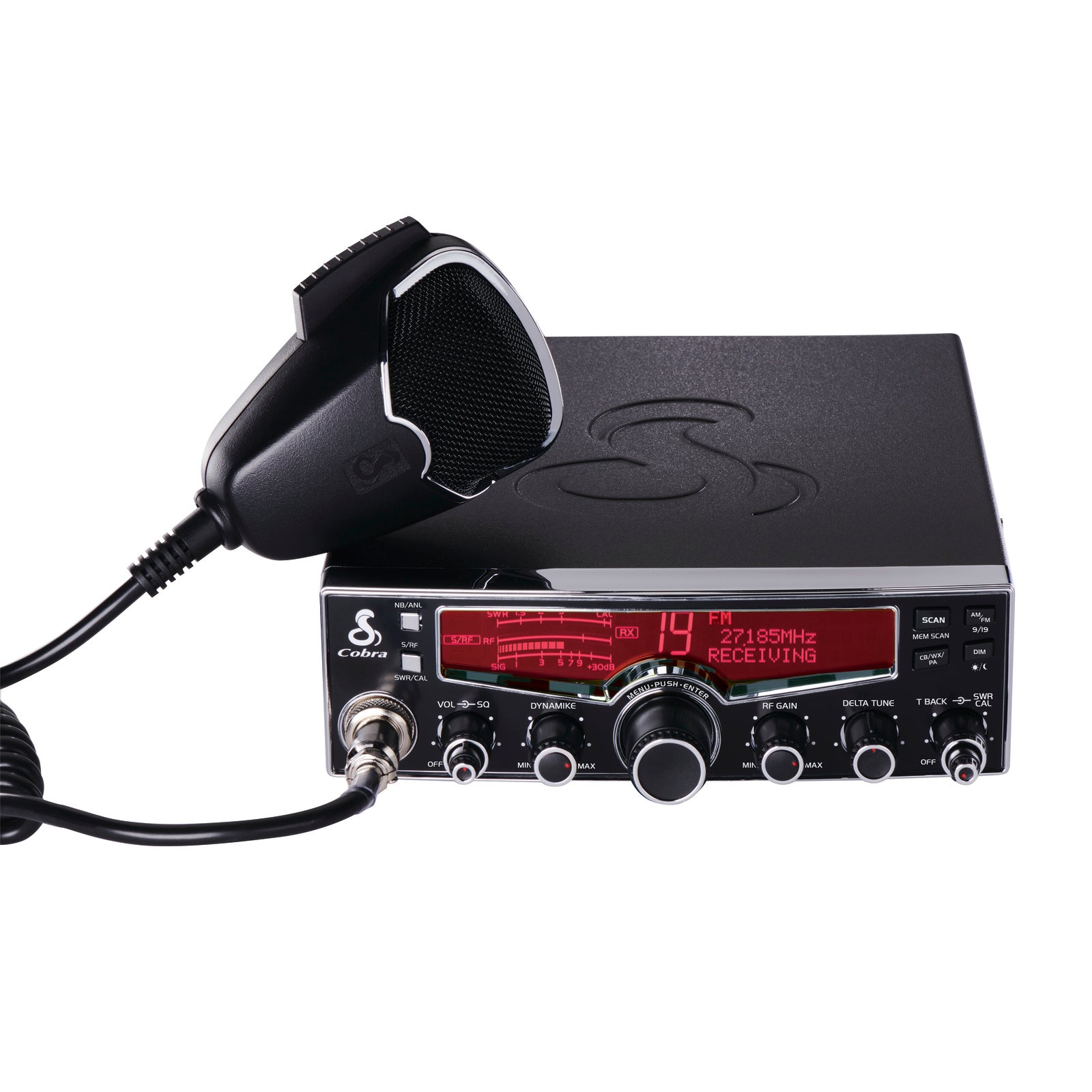 COBRA - C29LXFM DELUXE AM/FM CB RADIO WITH RF & MIC GAIN, SWR METER, TALK-BACK