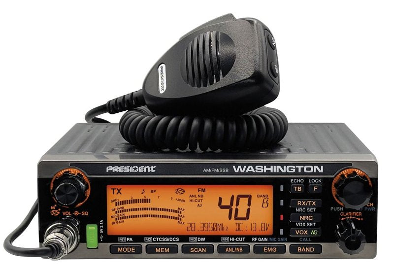 President Washington 10 Meter Mobile Radio - New