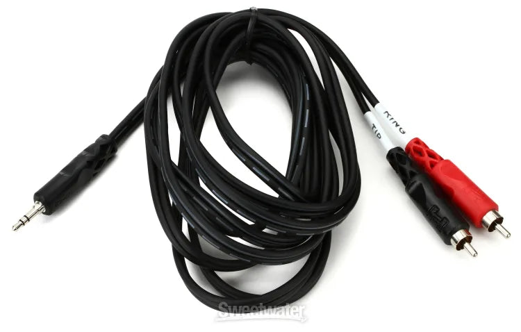 CMR-210  - 3.5mm TRS Male to Left and Right RCA Male - 10 foot